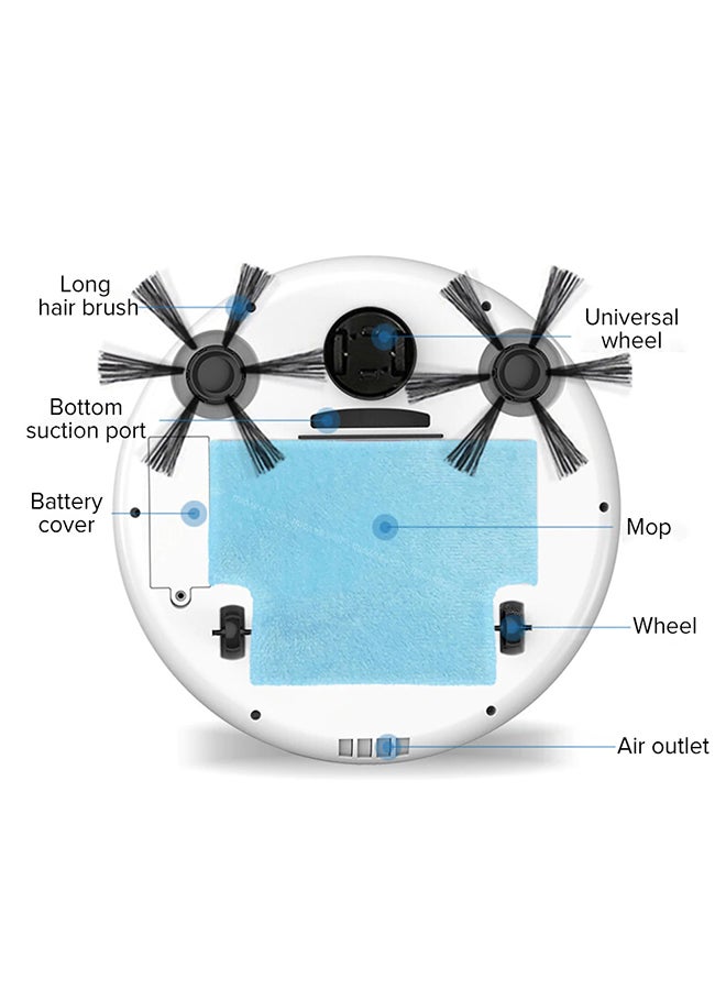 BowAI - Multifunctional 3-In-1 Smart Auto Robot Vacuum Cleaner 0.5 L 3 W 3in1RobotB Black - Image 1