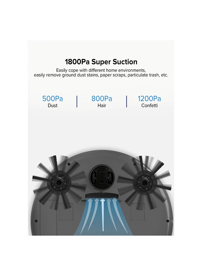 BowAI - Multifunctional 3-In-1 Smart Auto Robot Vacuum Cleaner 0.5 L 3 W 3in1RobotGr Grey - Image 1