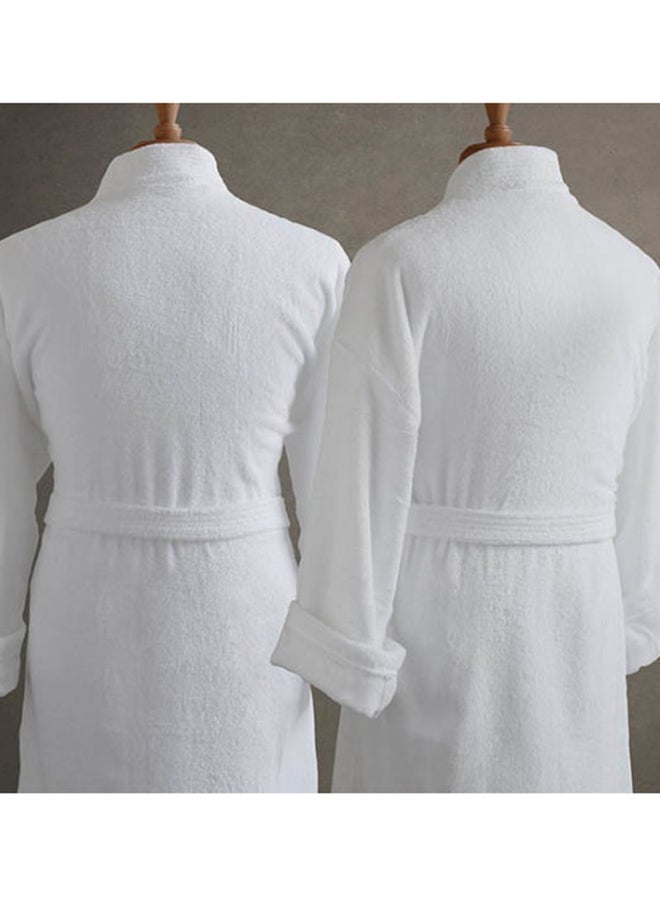 Suave - Deep Pocket Kimono Bathrobe White M - Image 1