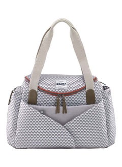 BEABA Sydney Ii Baby Changing Bag Diaper Bag For Babies And Newborn, Large Capacity, Baby Changing Mat, Isothermal Lunch Pouch Buggy Attachment System Grey , Corail, Blue  - Image 1