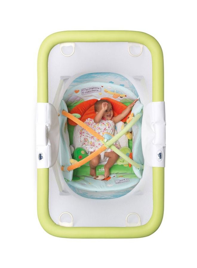cam Brevettato Millegiochi Playpen - Green/Orange/White  - Image 2