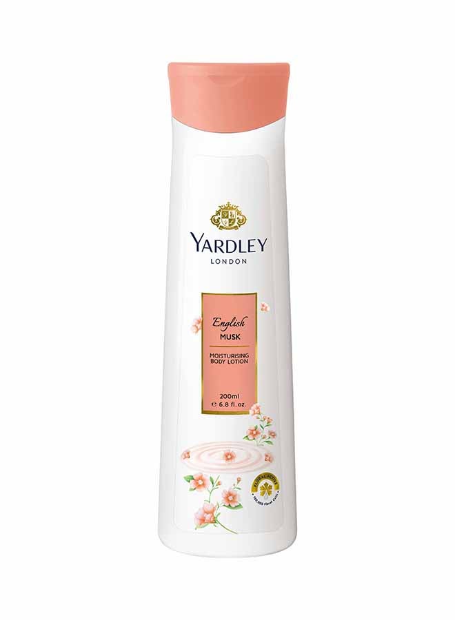 Yardley English Musk Moisturising Body Lotion 200ml  - Image 1