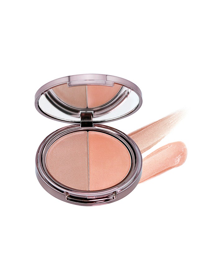 جيرل أكتيك علبة هايلايتر مزدوجة لامعة  لإضاءة البشرة راديانس ديوي - Image 2