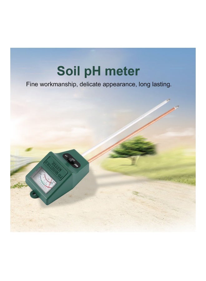 Generic - 2-In-1 Soil Hygrometer Dual-Probe Soil Tester Green/White/Orange 35x4x16centimeter - Image 1