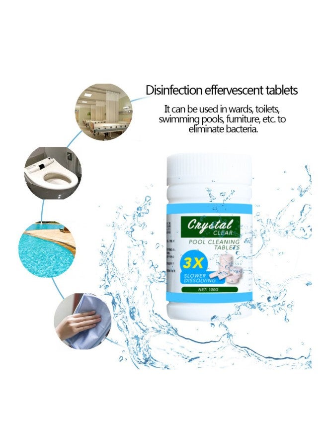 Generic - Crystal Clear Pool Cleaning Tablets White - Image 1