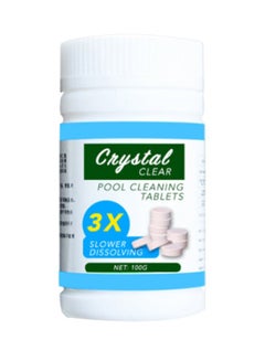 Crystal Clear Pool Cleaning Tablets White