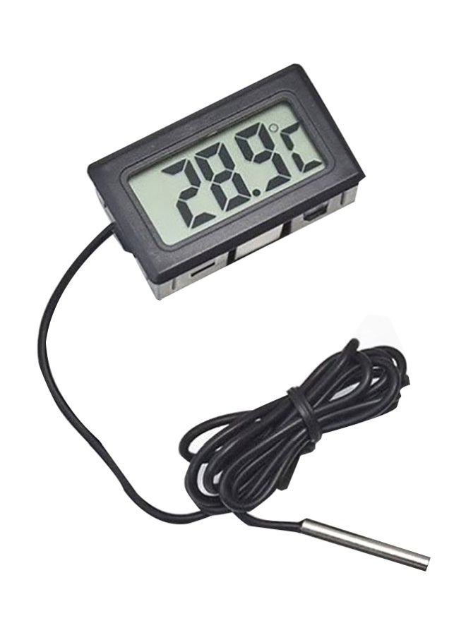 Generic LCD Display Digital Thermometer Black 8x28.5x15mm 