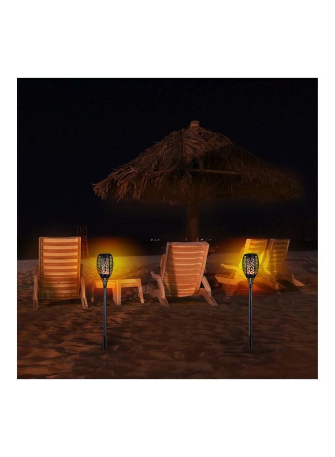 Pack Of 2 LED Solar Powered Outdoor Light Black 790x120mm - Image 5