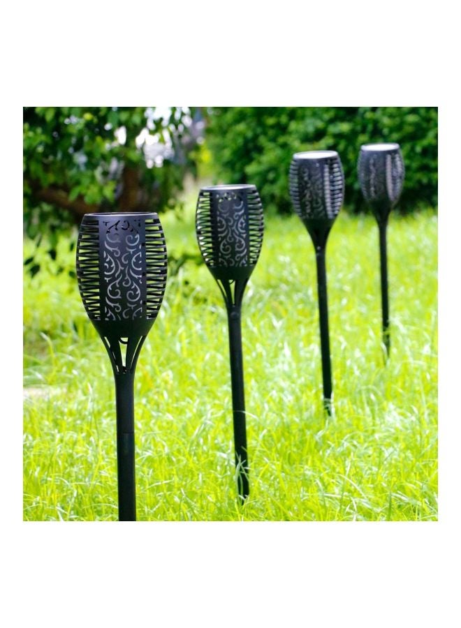 Pack Of 2 LED Solar Powered Outdoor Light Black 790x120mm - Image 4