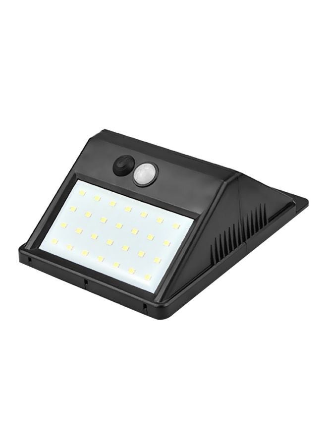 مصباح LED جداري يعمل بالطاقة الشمسية للأماكن الخارجية أبيض - Image 1