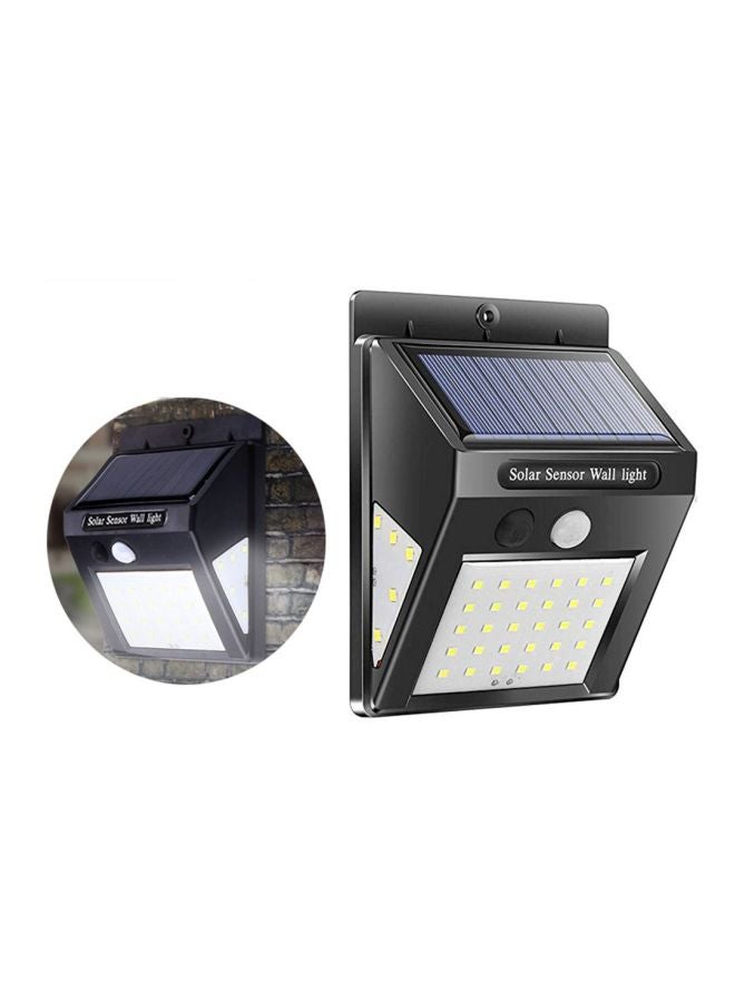 مصباح LED جداري يعمل بالطاقة الشمسية للأماكن الخارجية أبيض - Image 2