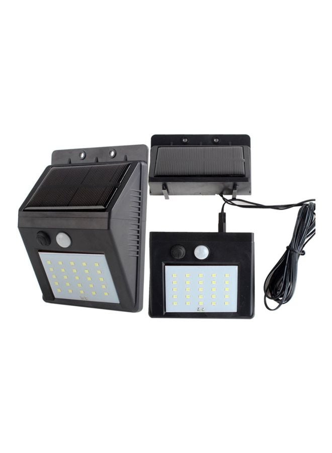 مصباح LED جداري يعمل بالطاقة الشمسية للأماكن الخارجية أبيض - Image 3