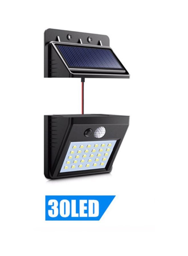 مصباح LED جداري يعمل بالطاقة الشمسية للأماكن الخارجية أبيض - Image 4