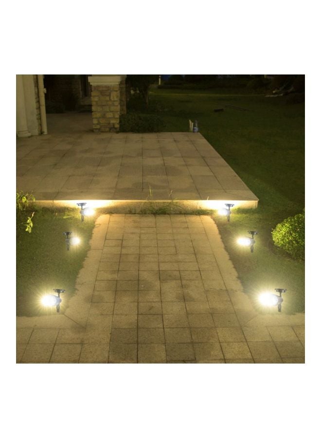 مصباح حديقة LED يعمل بالطاقة الشمسية من قطعتين أبيض 3.1x12.2بوصة  - Image 3