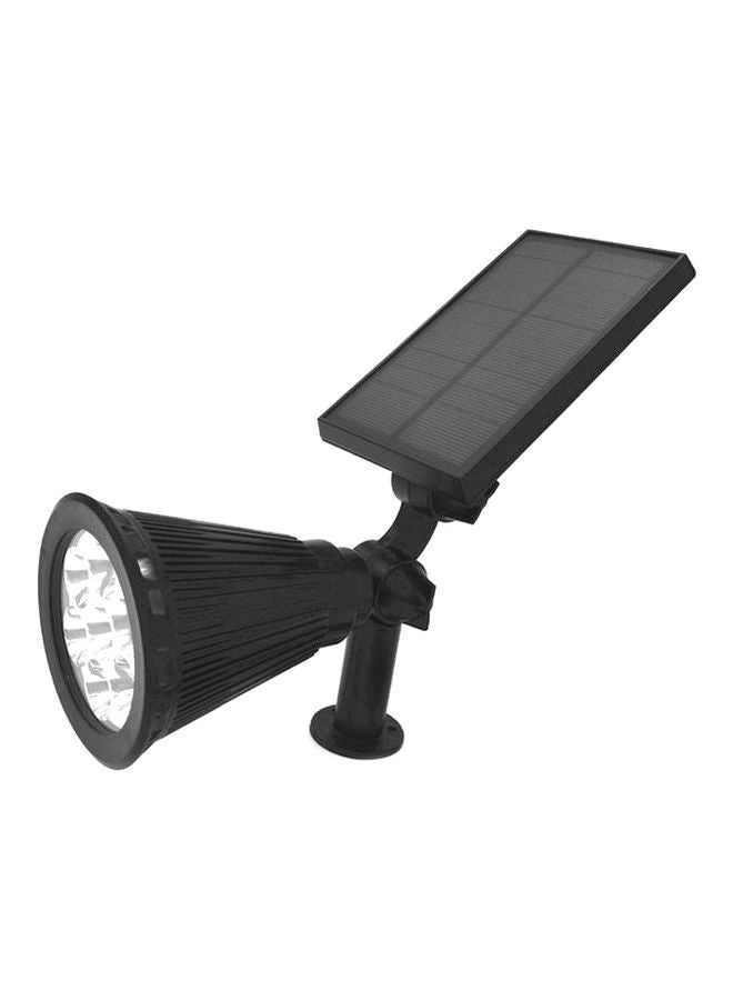 Waterproof Outdoor Garden LED Solar Light Black 26x9x28cm - Image 1