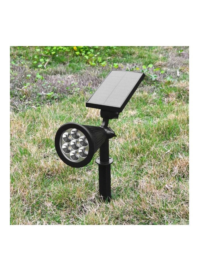 Waterproof Outdoor Garden LED Solar Light Black 26x9x28cm - Image 2
