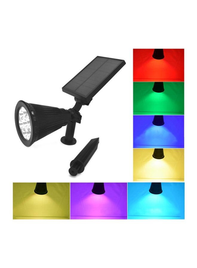 Waterproof Outdoor Garden LED Solar Light Black 26x9x28cm - Image 4