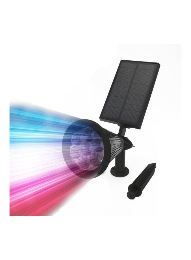 Waterproof Outdoor Garden LED Solar Light Black 26x9x28cm - Image 3
