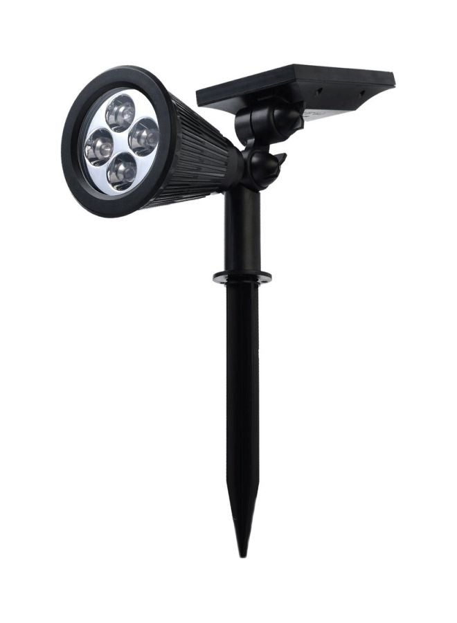 مصباح LED مضاد للماء يعمل بالطاقة الشمسية أسود/شفاف - Image 1
