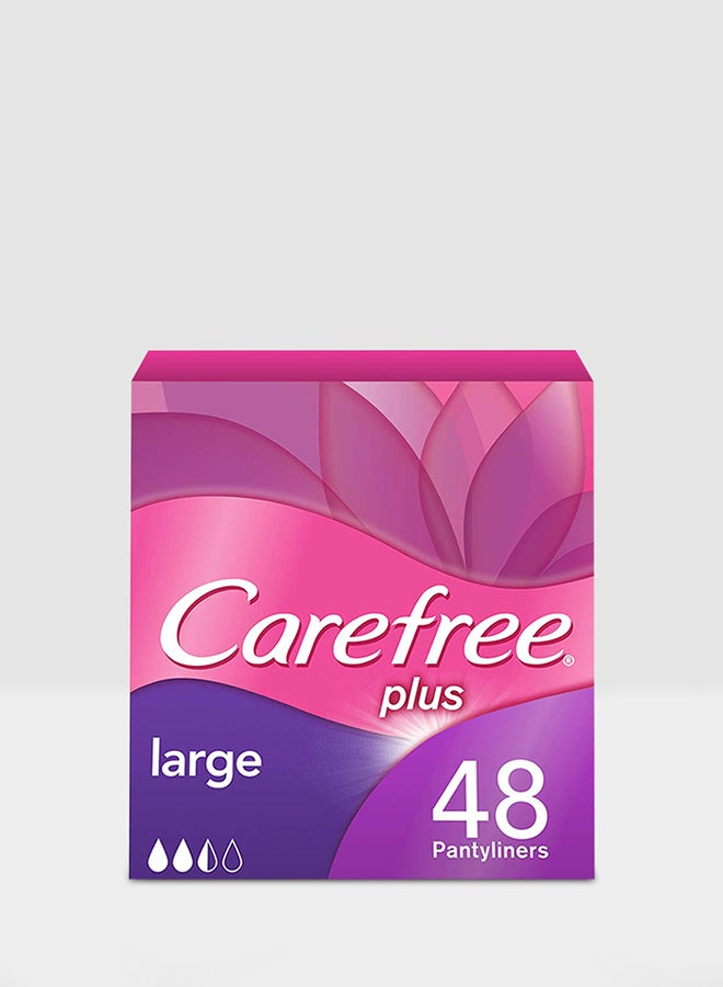 Carefree 48-Piece Panty Liner White Large - Image 1
