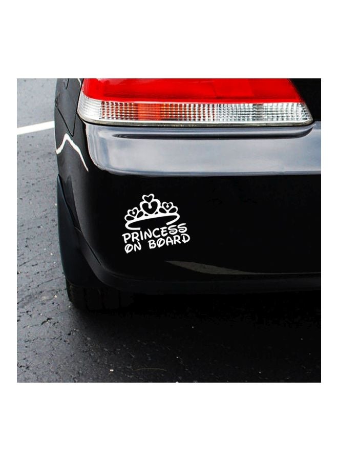 Waterproof Crown Princess on Board Car Body Sticker - Image 3
