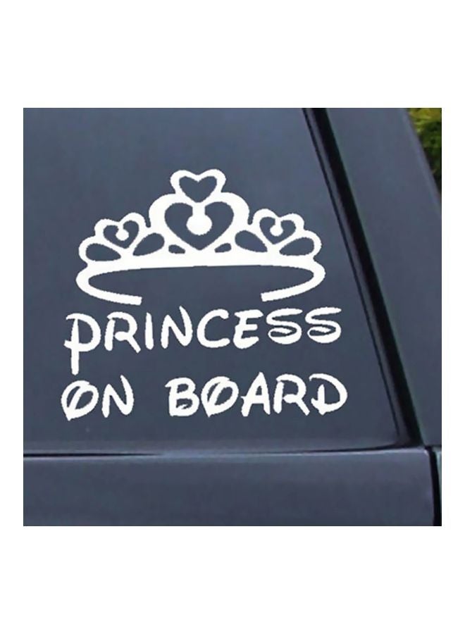 Waterproof Crown Princess on Board Car Body Sticker - Image 4