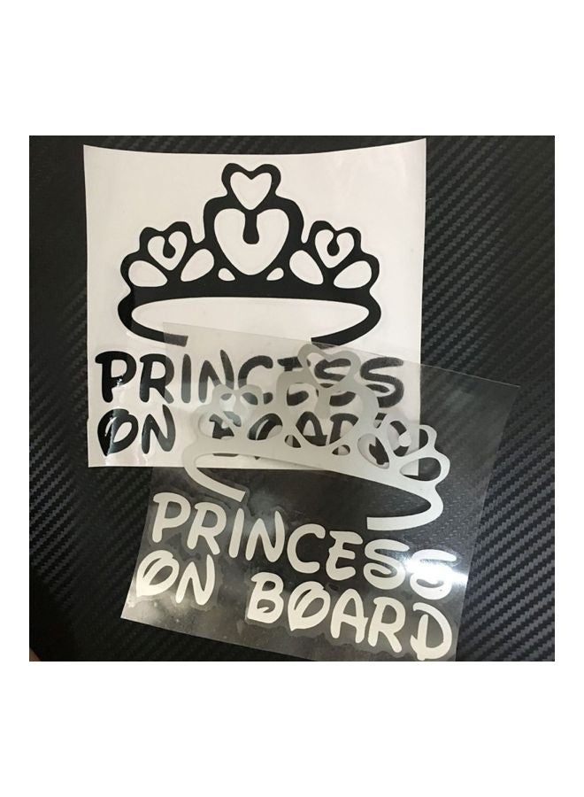 Waterproof Crown Princess on Board Car Body Sticker - Image 5