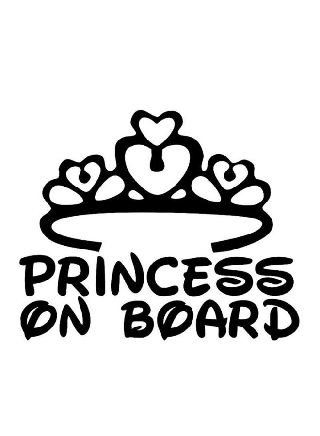 Waterproof Crown Princess on Board Car Body Sticker - Image 1