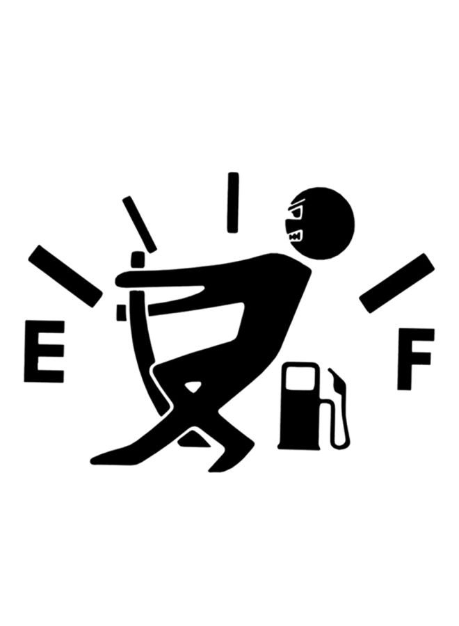 High Gas Consumption Design Car Sticker - Image 1