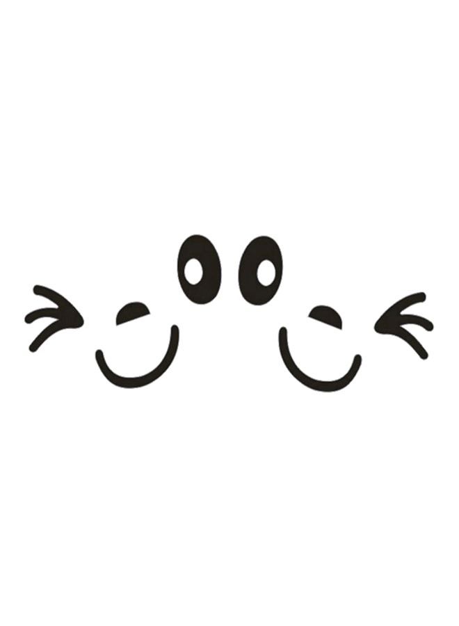 Funny Rear View Mirror Smiley Car Sticker - Image 1