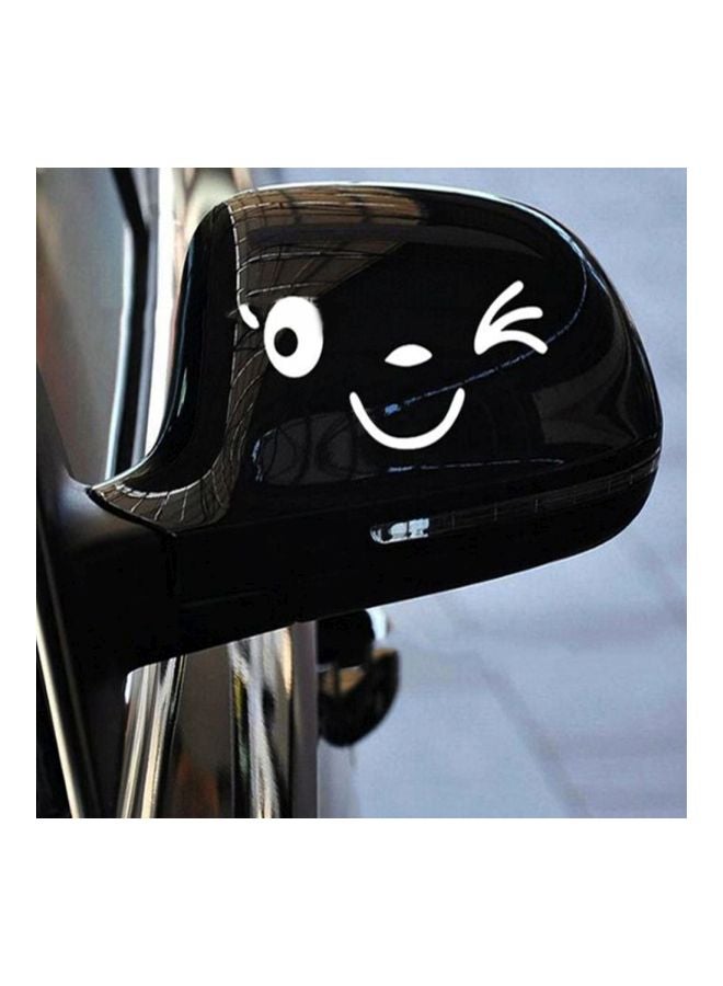 Funny Rear View Mirror Smiley Car Sticker - Image 2