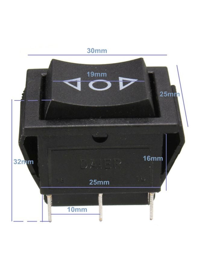 6-Pin DPDT Power Window Momentary Rocker Switch