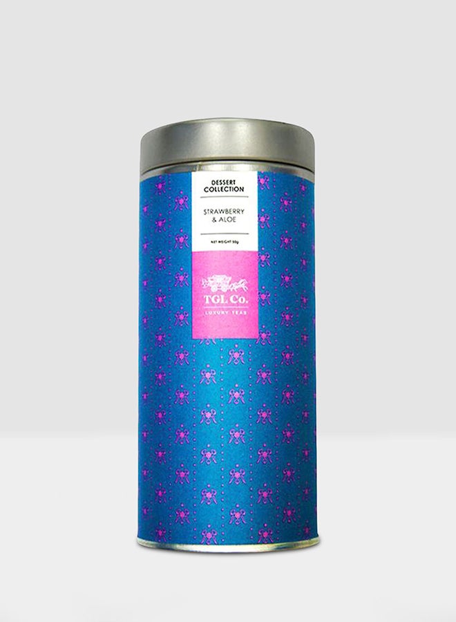 The Good Life Company (TGL Co.) Strawberry And Aloe White Leaf Tea 50grams - Image 1