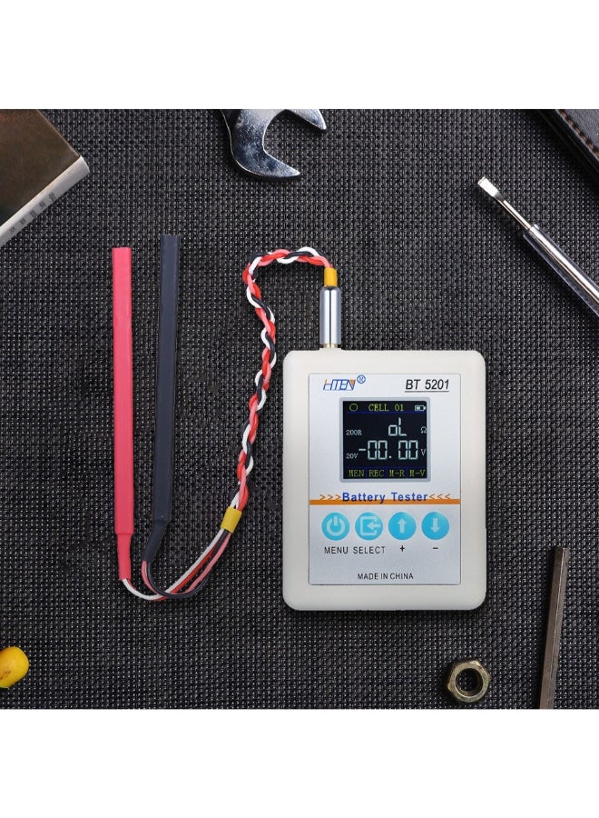 مقياس اختبار المقاومة الداخلية للبطارية أبيض/أزرق/أحمر 14.2 x 4.3سم - Image 2