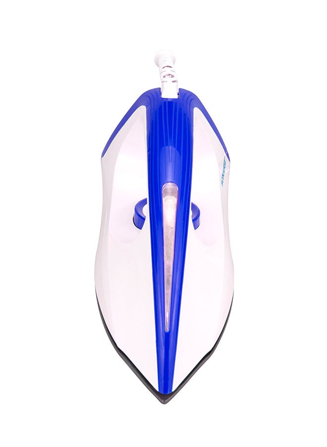 SONASHI - Dry Iron With Non-Stick Coating Plate & Adjustable Thermostat Control | Heavy Base Iron With Indicator Light | Perfect For All Types Of Clothes 1200 W SDI-6016T Blue/White - Image 1