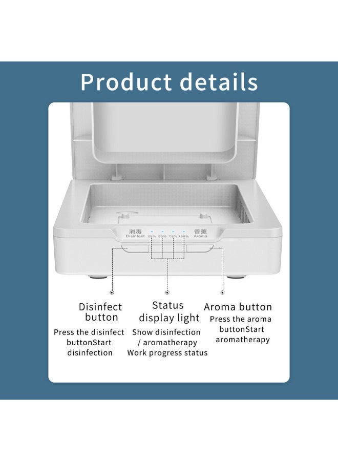 Portable Phone Charger With UV Sanitizer White - Image 3