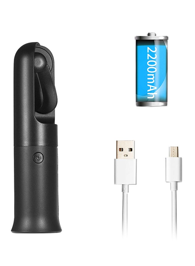ماركة غير محددة مروحة صغيرة محمولة قابلة للشحن بمنفذ USB أسود  - Image 1