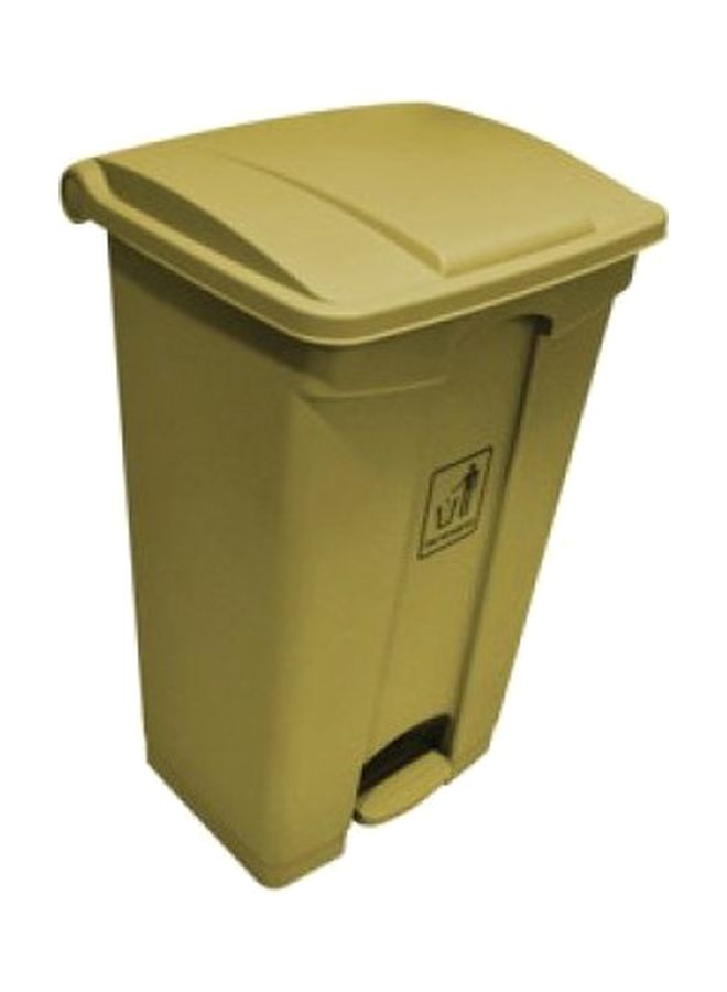 Garbage Can With Pedal Beige 87Liters 