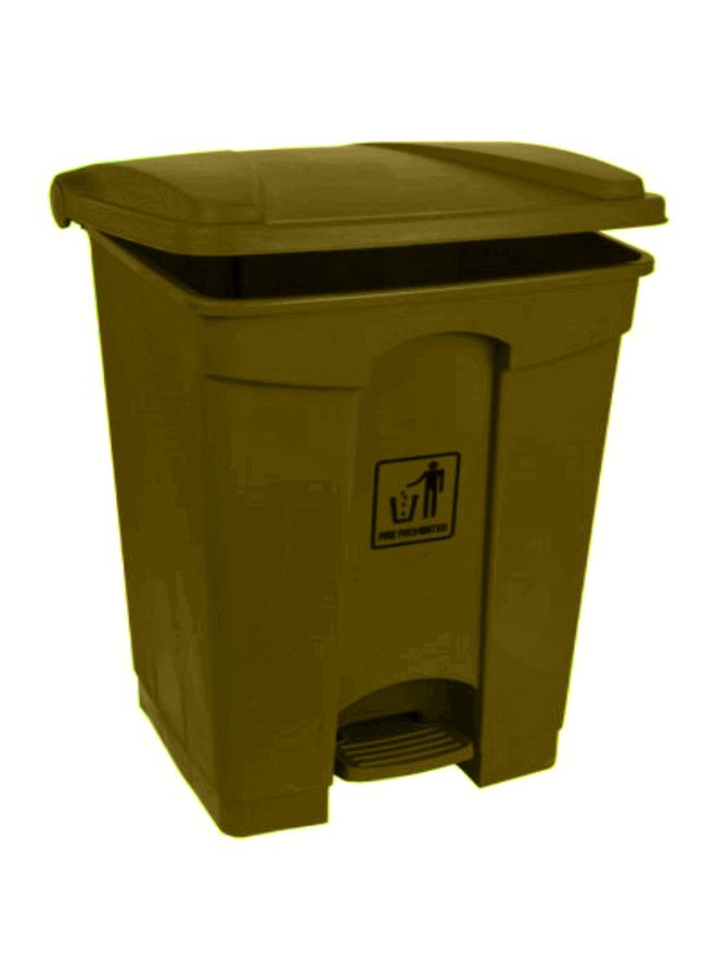 Generic Garbage Can With Pedal Beige 30Liters 