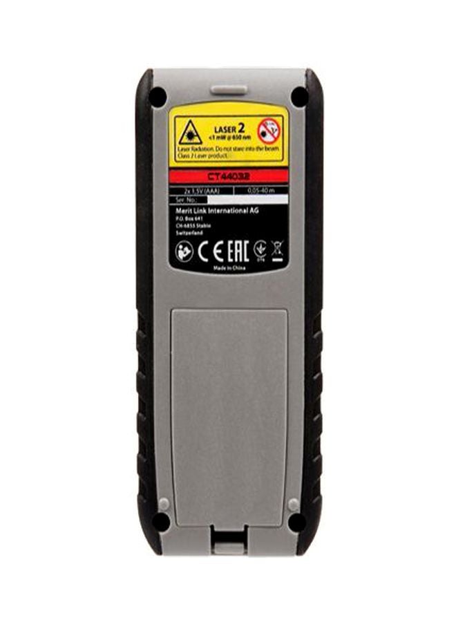Crown CT44034 Digital Laser Distance Meter Silver/Black Silver/Black - Image 2