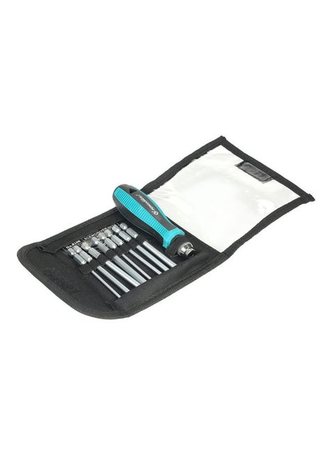 9-Piece Multi-Functional Insulated Screwdriver Set Black