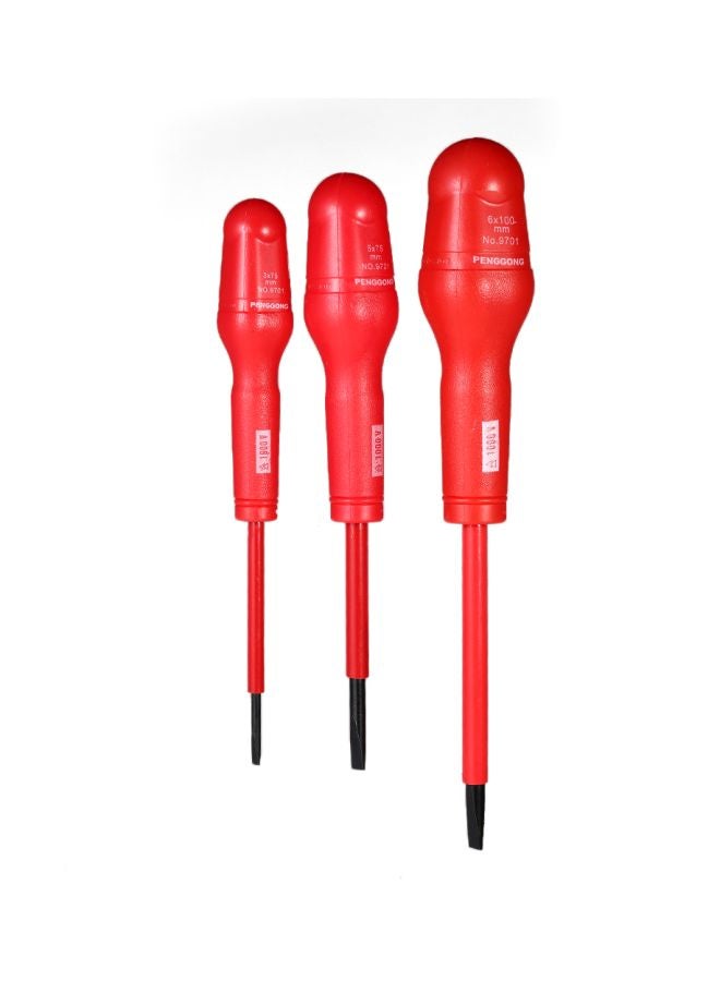 9-Piece Multi-Functional Insulated Screwdriver Set Multicolour