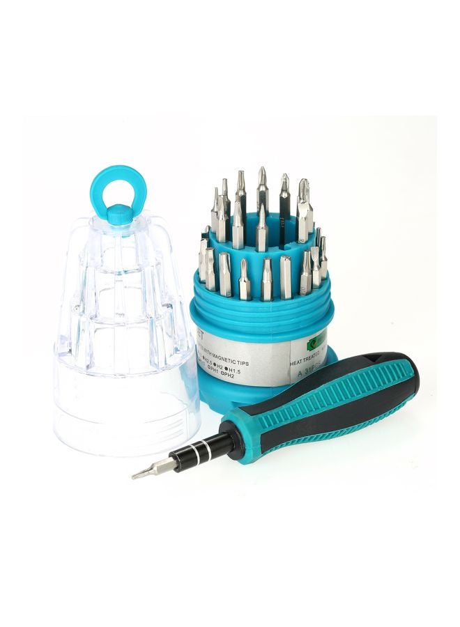 PENGGONG 31-Piece Multi-Purpose Magnetic Tools Screwdriver Set Blue/Black - Image 2