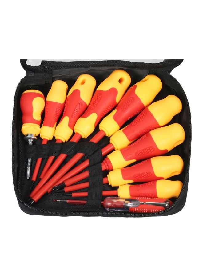 Generic - 10-Piece Insulated Screwdriver Set Yellow/Red - Image 1