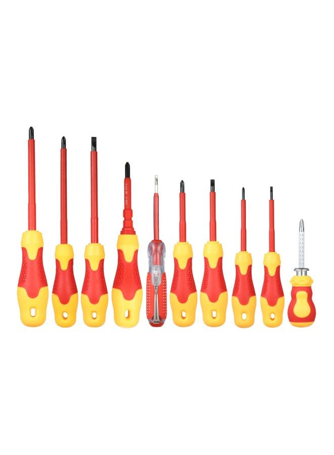 Generic - 10-Piece Insulated Screwdriver Set Yellow/Red - Image 1