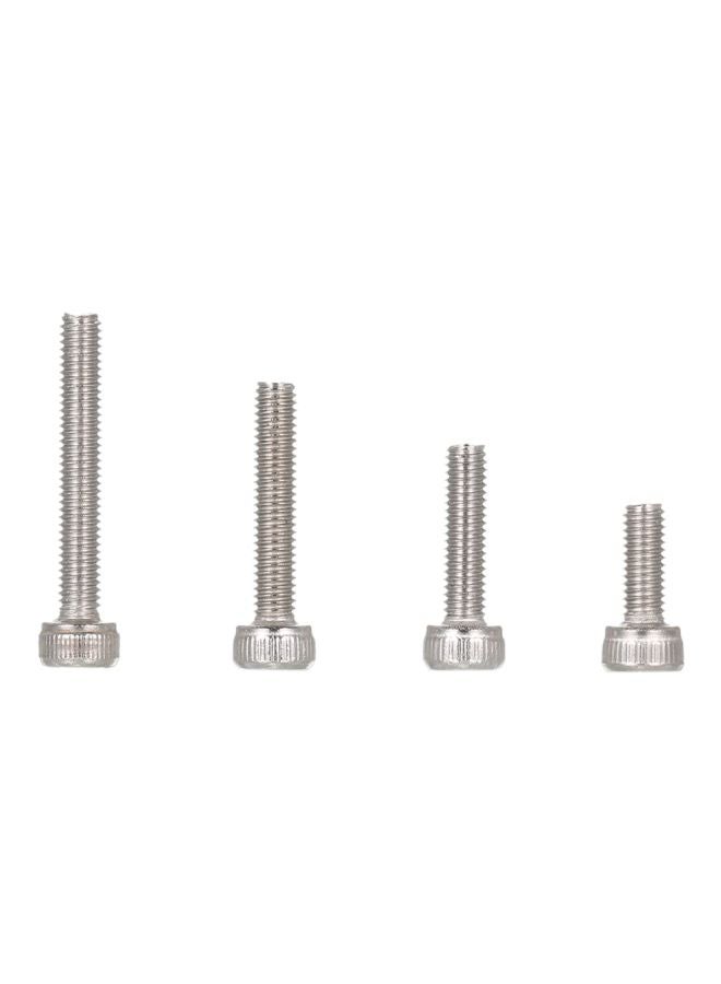 480-Piece Stainless Steel Socket Hexagon Screw And Nut Set Silver - Image 2