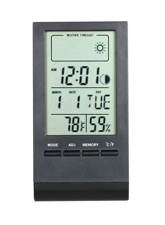 Mini Digital Thermometer Hygrometer Black  - Image 1