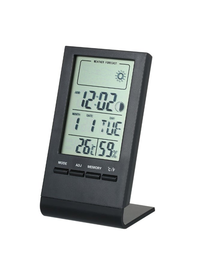 Mini Digital Thermometer Hygrometer Black  - Image 2