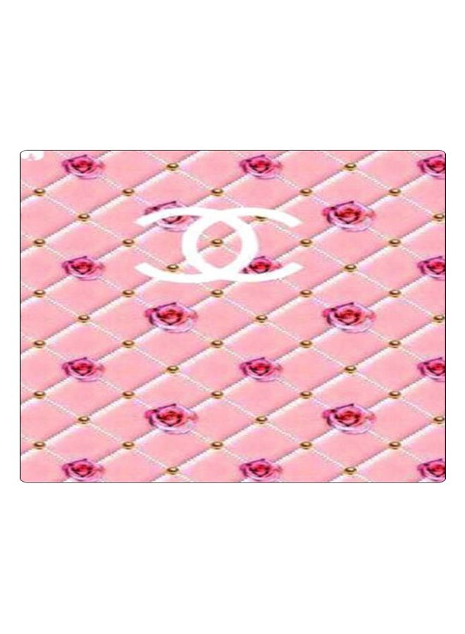 BP Printed Anti-Slip Gaming Mouse Pad Pink/White/Gold