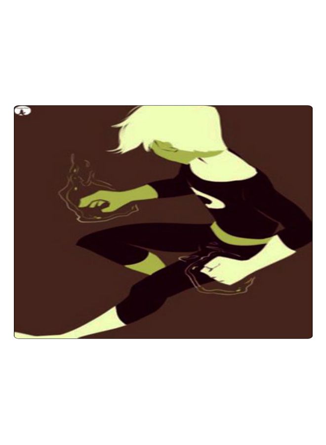 BP Printed Anti-Slip Gaming Mouse Pad Brown/Green/Cream